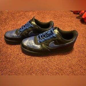 Nike Air Force 1 Low By You Black Royal Blue Size Men’s 11.5 DV3892-900  Clean!